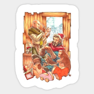 Winter Warmers: The Elf and the Toymaker Sticker